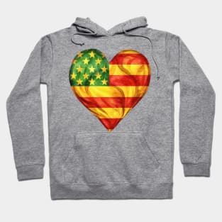 Watercolor Juneteenth Heart Hoodie